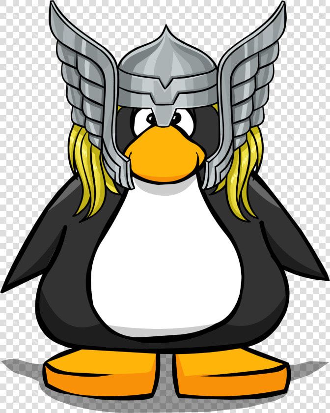 Thor Clipart Thor Helmet   Penguin With Santa Hat  HD Png DownloadTransparent PNG