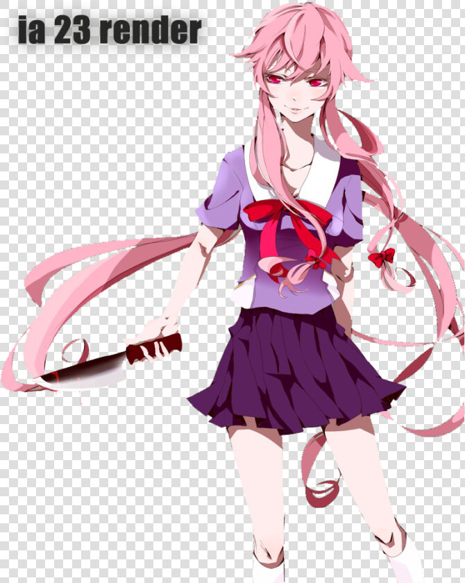 Future Diary Yuno Render  HD Png DownloadTransparent PNG