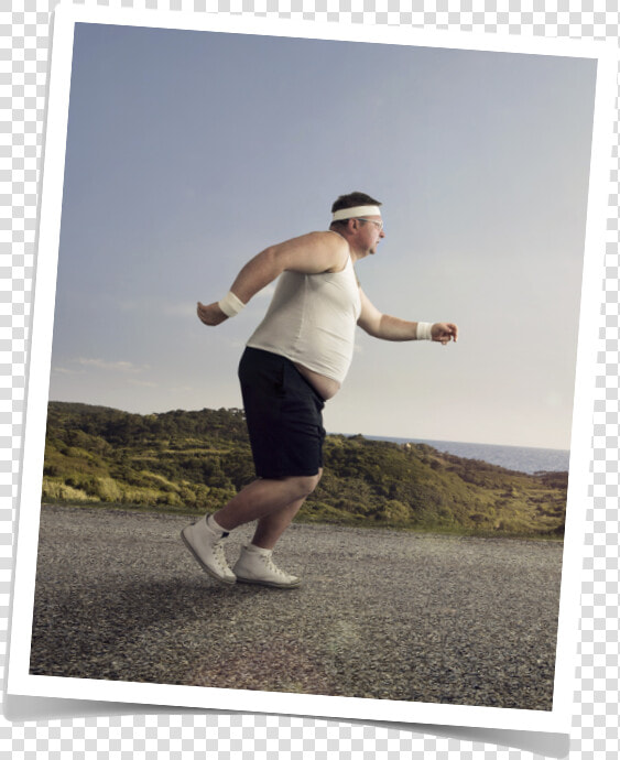 Overweight Fat Guy Running  HD Png DownloadTransparent PNG