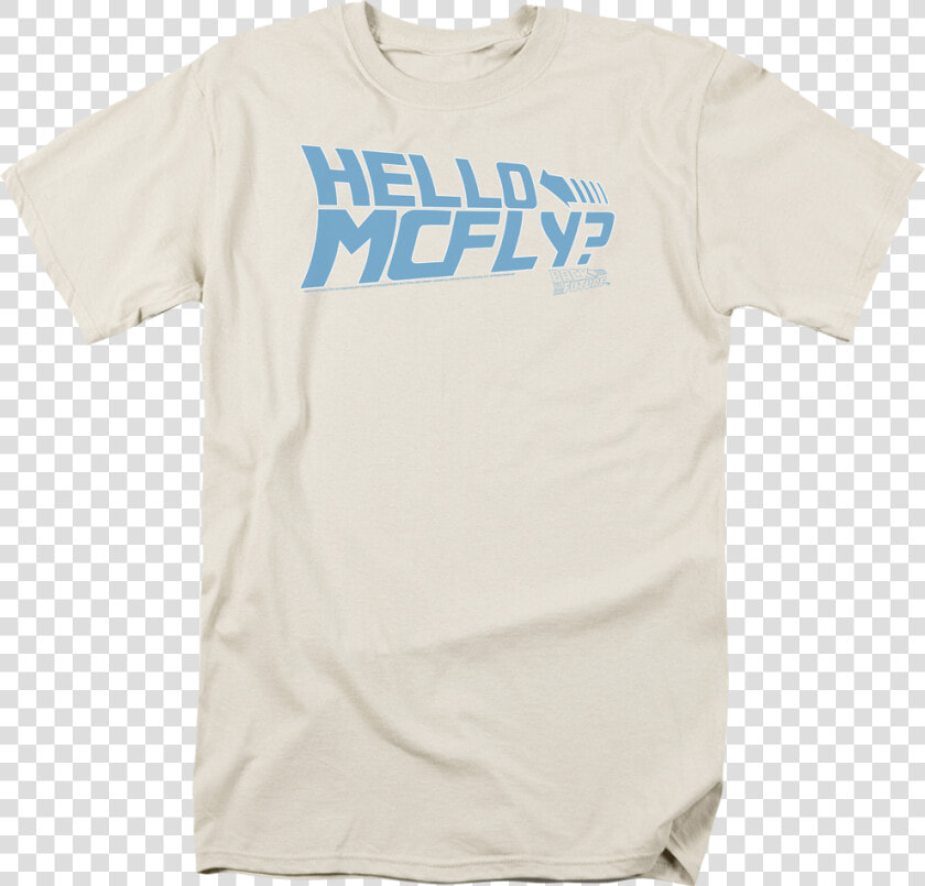 Hello Mcfly Back To The Future T shirt   Active Shirt  HD Png DownloadTransparent PNG