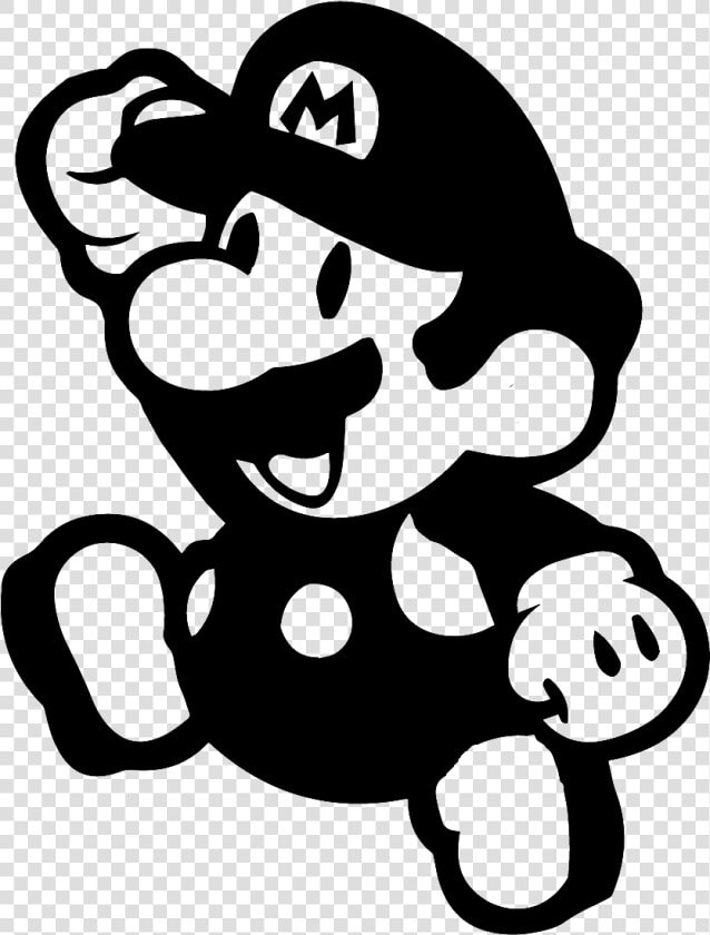 19 Mario Png Free Stock Black And White Huge Freebie   Paper Mario  Transparent PngTransparent PNG