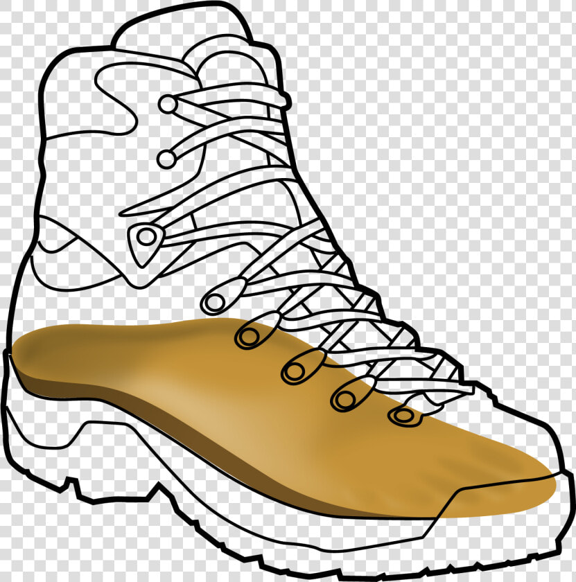Hiking Boot Black Outline   Work Boots  HD Png DownloadTransparent PNG