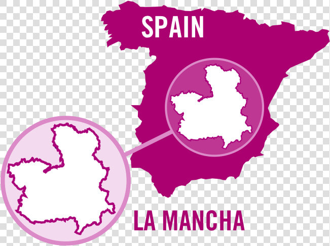 Spain La Mancha Rose 0001   Gold Map Of Spain  HD Png DownloadTransparent PNG