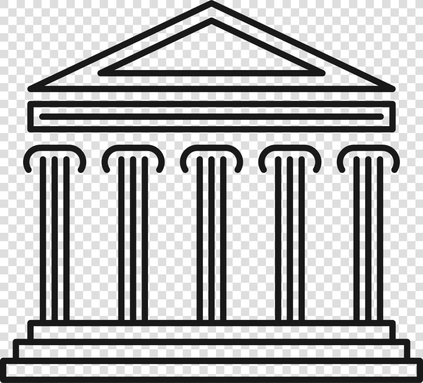 City Hall Clipart Black And White   Png Download   Library Building Clipart Black And White  Transparent PngTransparent PNG