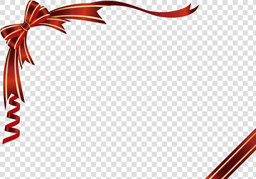 Christmas Ribbon Frame   Ribbon Frame Png  Transparent PngTransparent PNG