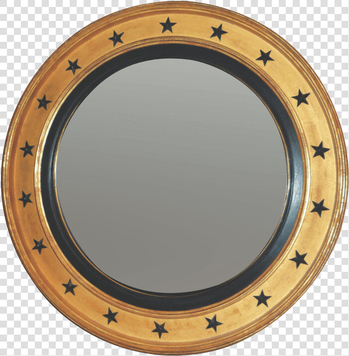 Regency Convex Mirror With Black Stars   Dibujo De Circulo De Donde Sale De Los Angulos  HD Png DownloadTransparent PNG