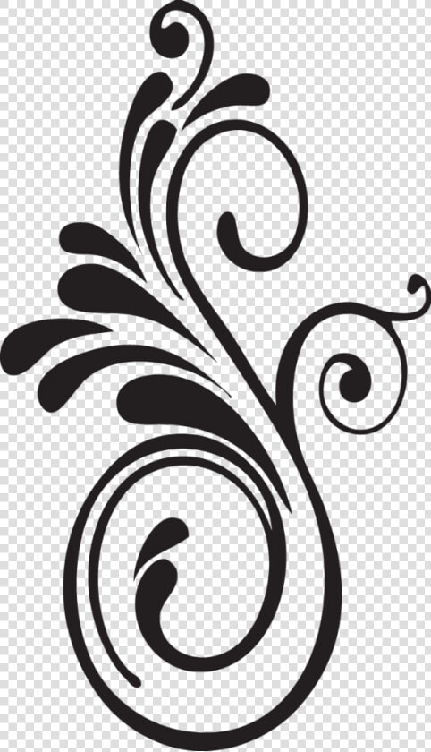 Flourish Clipart Black And White  HD Png DownloadTransparent PNG