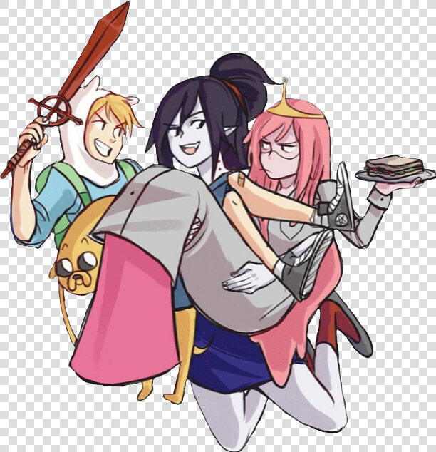  adventuretime  finn  marceline  pricess Bubblegum   Adventure Time Marceline Stickers  HD Png DownloadTransparent PNG