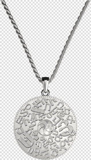 Silver Armenian Alphabet Necklace  HD Png DownloadTransparent PNG