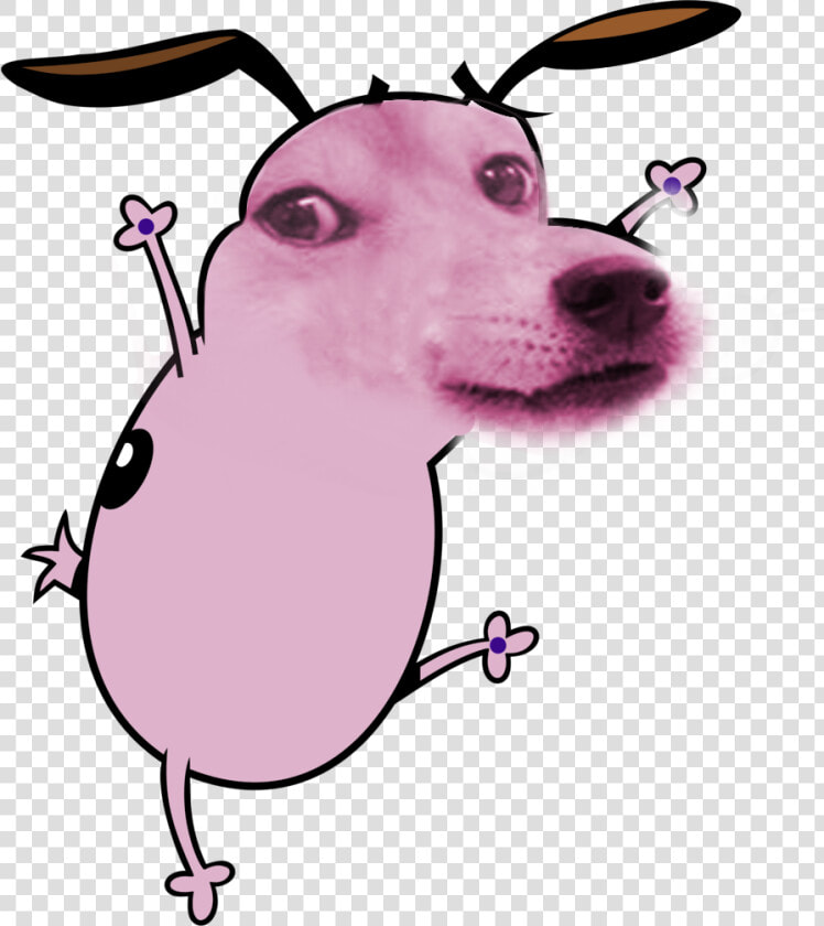 Shiba Inu Eustace Bagge Pink Dog Like Mammal Nose Mammal   Courage The Cowardly Dog Doge  HD Png DownloadTransparent PNG