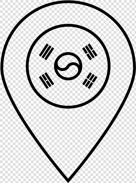 South Korea Flag Rubber Stamp Class Lazyload Lazyload   Korea Flag Black And White  HD Png DownloadTransparent PNG