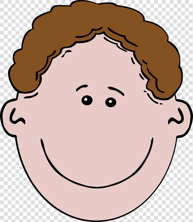 Niño  Cara  Feliz  Brown  Cabello  Sonrisa  Morena   Happy Clipart Black And White  HD Png DownloadTransparent PNG