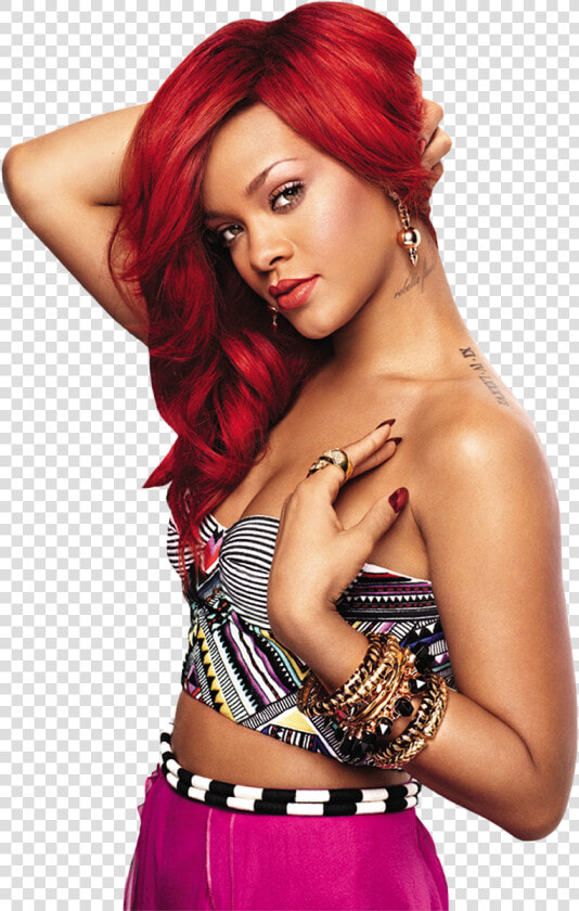 Sexy Female Png   Rihanna Sexy Red Hair  Transparent PngTransparent PNG