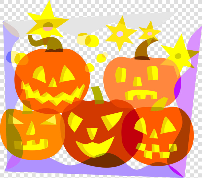 Vector Illustration Of Halloween Carved Pumpkin Jack   Jack o  39  lantern  HD Png DownloadTransparent PNG