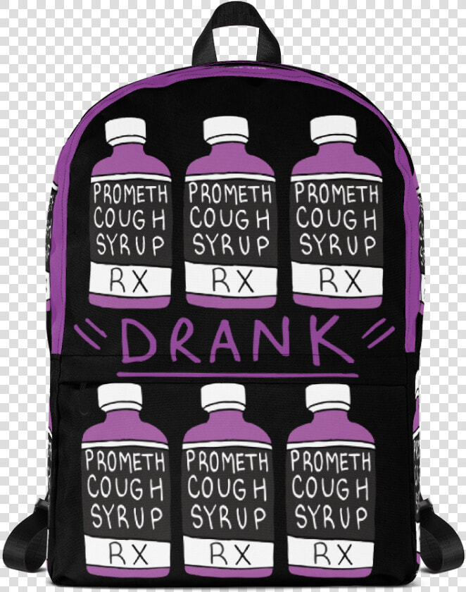Purple Drank   Black Grid Backpack  HD Png DownloadTransparent PNG