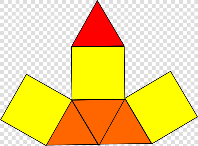 Triangular Pyramid Net  HD Png DownloadTransparent PNG