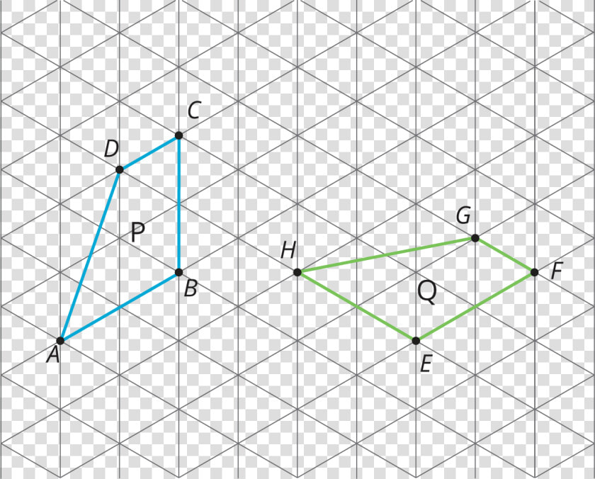 Two Of The Same Figure On An Isometric Grid In Different   Unit 1 Rigid Transformations And Congruence Lesson  HD Png DownloadTransparent PNG