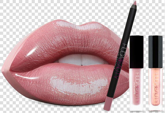 Velour Liquid Lipstick  Triggered   Huda Beauty Contour And Strobe Lip Set Muse And Angelic  HD Png DownloadTransparent PNG