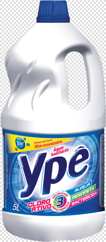 Transparent Bleach Bottle Png   Agua Sanitaria Ype 5 Litros  Png DownloadTransparent PNG