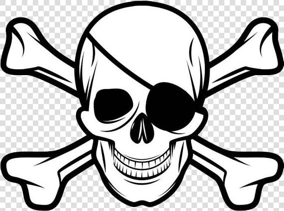 Jolly Roger Png Hd   Pirate Skull And Cross Bones  Transparent PngTransparent PNG