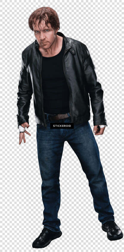 Dean Ambrose Leather Jacket Standing   Dean Ambrose Full Body Png  Transparent PngTransparent PNG