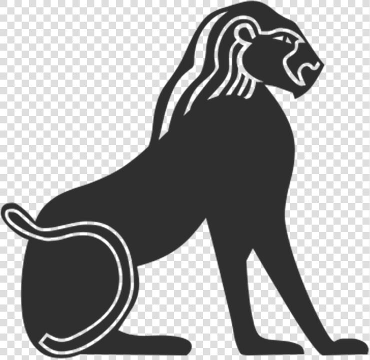 Lion  Egyptian  Ancient  Egypt  Silhouette  Clip  Art   Ancient Egypt Hieroglyphics Lion  HD Png DownloadTransparent PNG