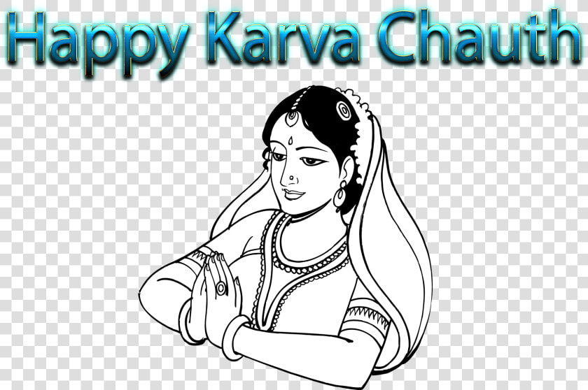 Karva Chauth 2018 Png Clipart   Wedding Clipart Black  amp  White  Transparent PngTransparent PNG