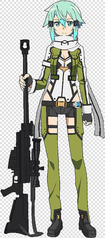Sword Art Online Fatal Bullet Png Background Image   Sword Art Online Sinon Png  Transparent PngTransparent PNG