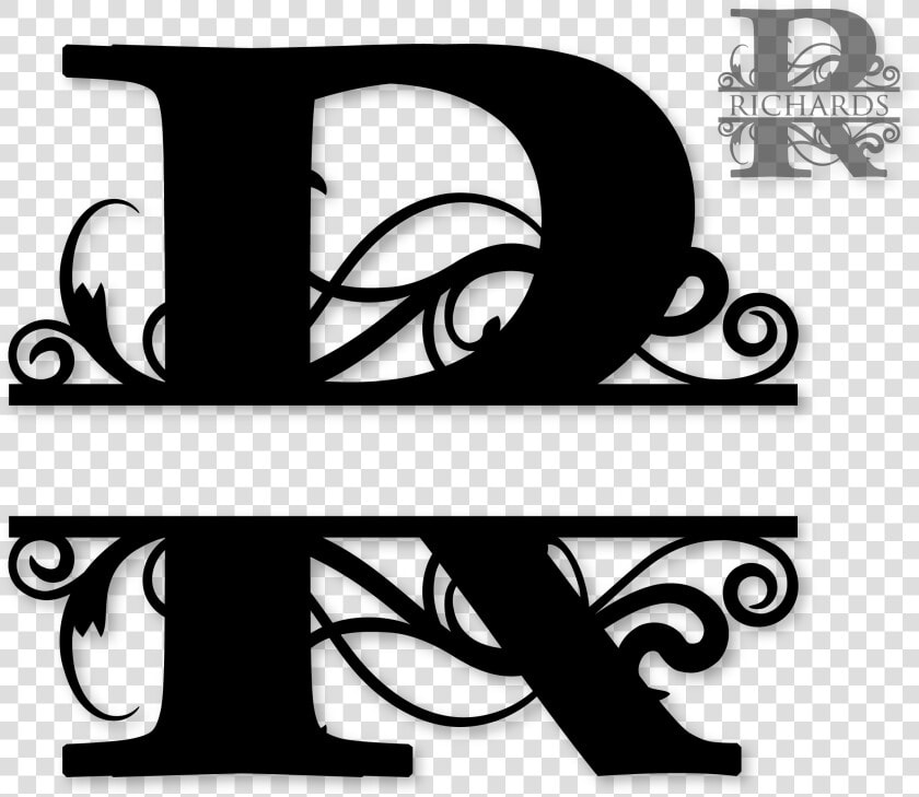 Split Ampersand Png   Split Letter Monogram R  Transparent PngTransparent PNG