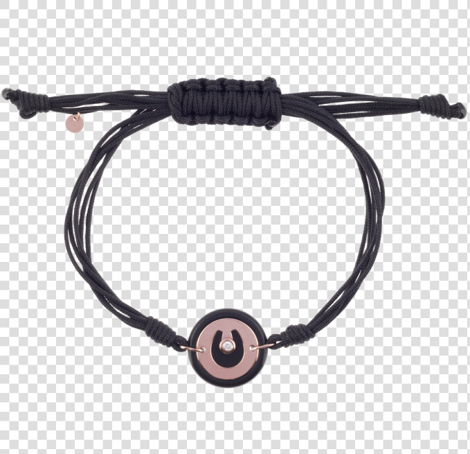 Precious And Easy Black Ceramic horseshoe Pink Gold   Bracelet  HD Png DownloadTransparent PNG