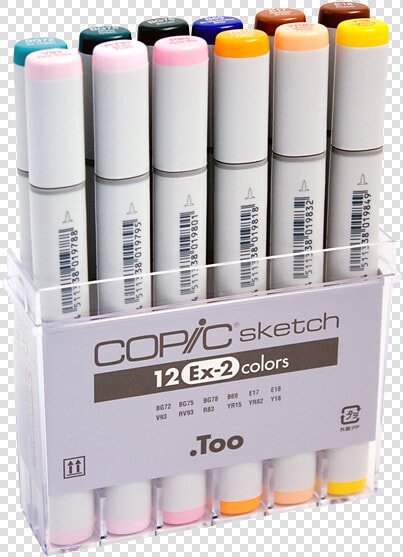 Copic Sketch Pastel Set 12  HD Png DownloadTransparent PNG