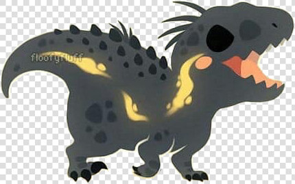  dino  dinosaur  black  cute  little  freetoedit   Kawaii Indoraptor  HD Png DownloadTransparent PNG