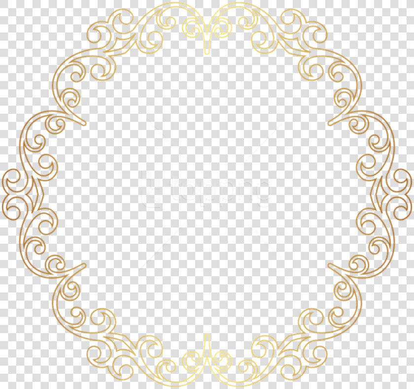 Circle Border Design Png   Golden Border Design  Transparent PngTransparent PNG