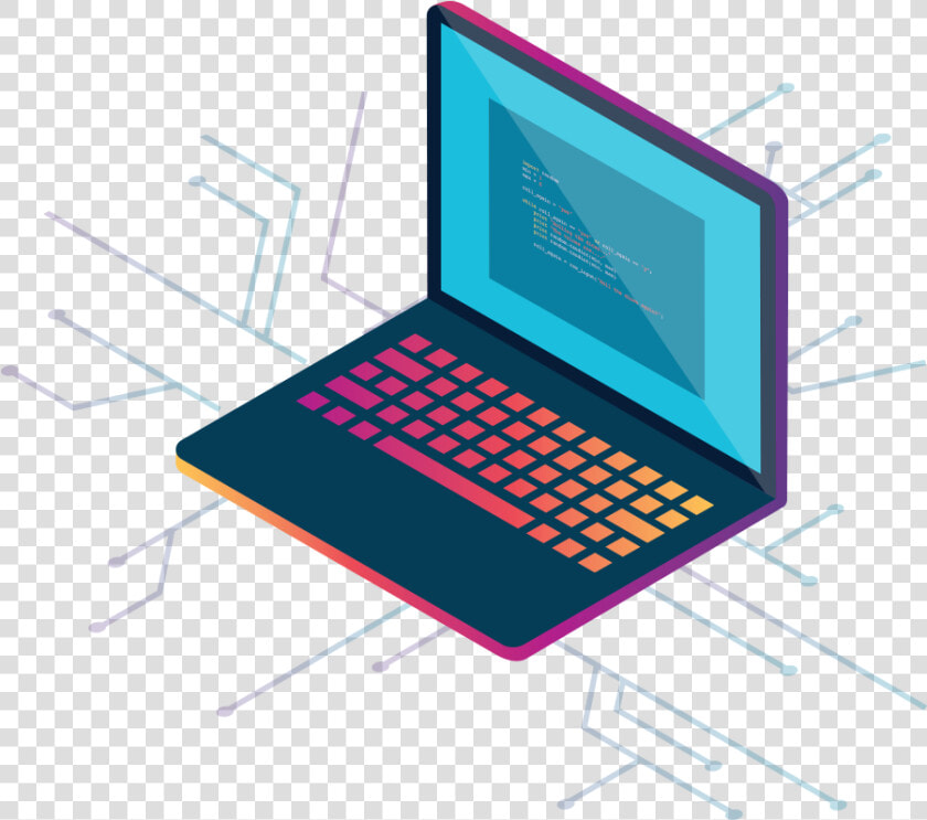 Illustration Of A Laptop   Expertise Isometric Illustration  HD Png DownloadTransparent PNG