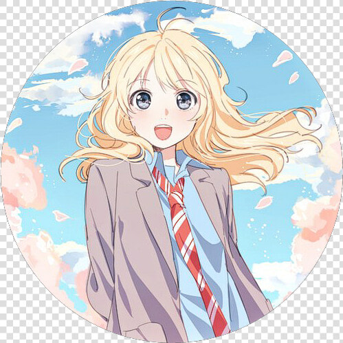  anime  wallaper  kaorimiyazono  circle   Kaori Your Lie In April Anime  HD Png DownloadTransparent PNG