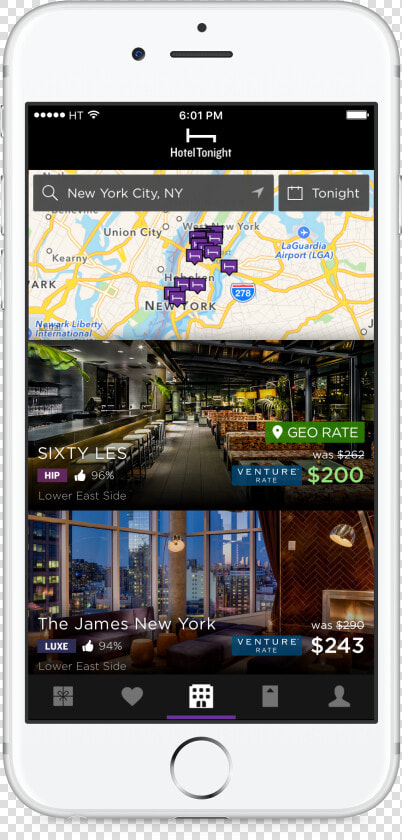 Capital One Hoteltonight App Deal   Smartphone  HD Png DownloadTransparent PNG
