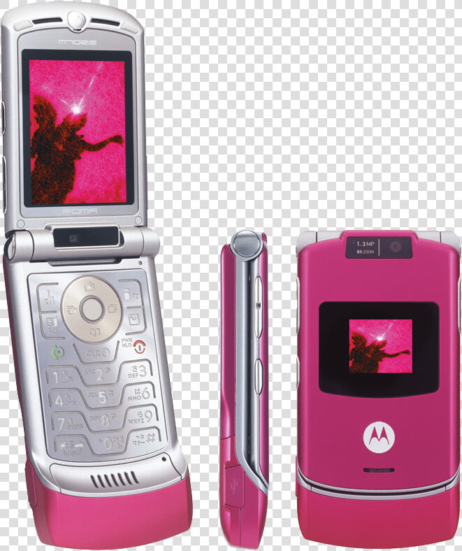 Motorola Razr Hot Pink  HD Png DownloadTransparent PNG