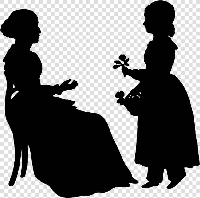 Free Silhouette Clipart   Mother And Daughter Silhouette Png  Transparent PngTransparent PNG