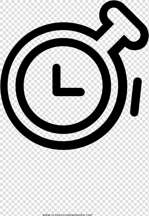 Cronómetro Página Para Colorear   Circle  HD Png DownloadTransparent PNG