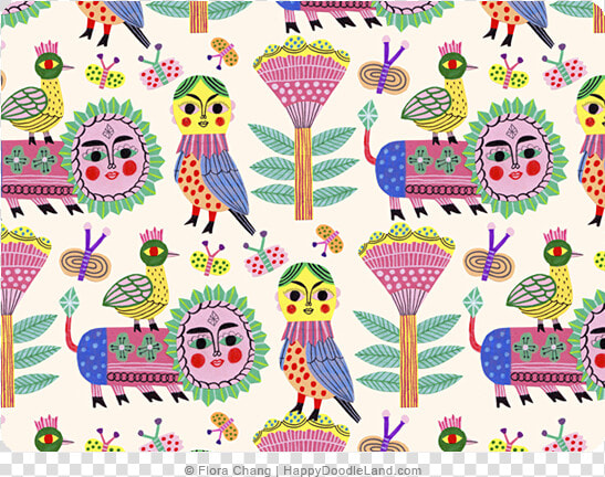 Folk Pattern© Flora Chang  HD Png DownloadTransparent PNG
