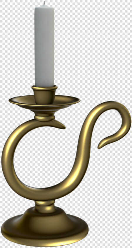 Candlestick Candle Golden Candlestick Free Photo   Подсвечник Со Свечой  HD Png DownloadTransparent PNG