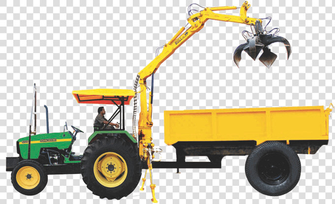 Tractor Trailer Radial Loader   Tractor Trailer Hd  HD Png DownloadTransparent PNG