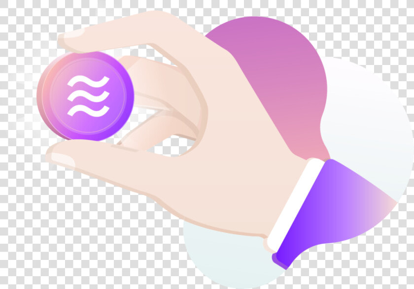 Libra Coin Facebook Crypto Hand   Graphic Design  HD Png DownloadTransparent PNG