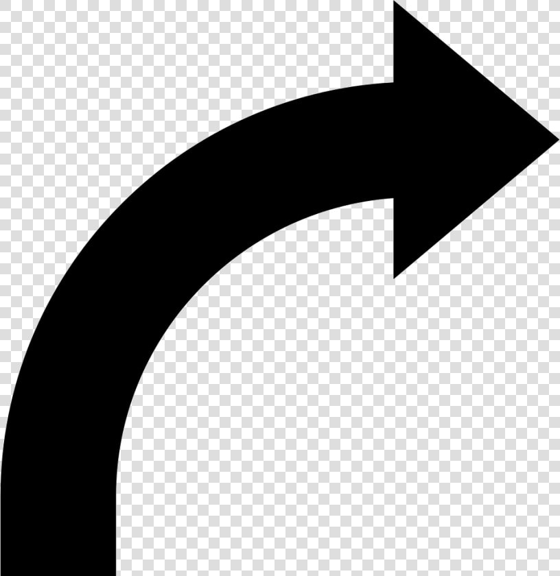 Transparent Bent Arrow Png   Curved Arrow Icon Png  Png DownloadTransparent PNG