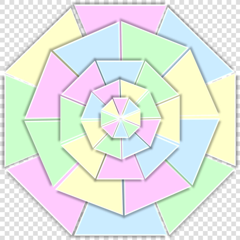 Color Wheel  3d  Pastels  Pale  Pink  Green  Yellow  HD Png DownloadTransparent PNG