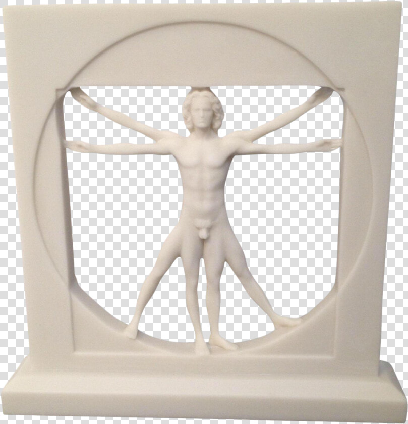 Vitruvian Man Sculpture   Statue  HD Png DownloadTransparent PNG