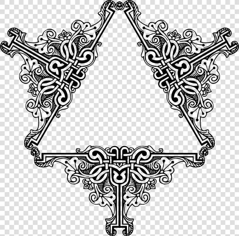 Celtic Knot Cube Ottoman   Png Download   Line Art  Transparent PngTransparent PNG