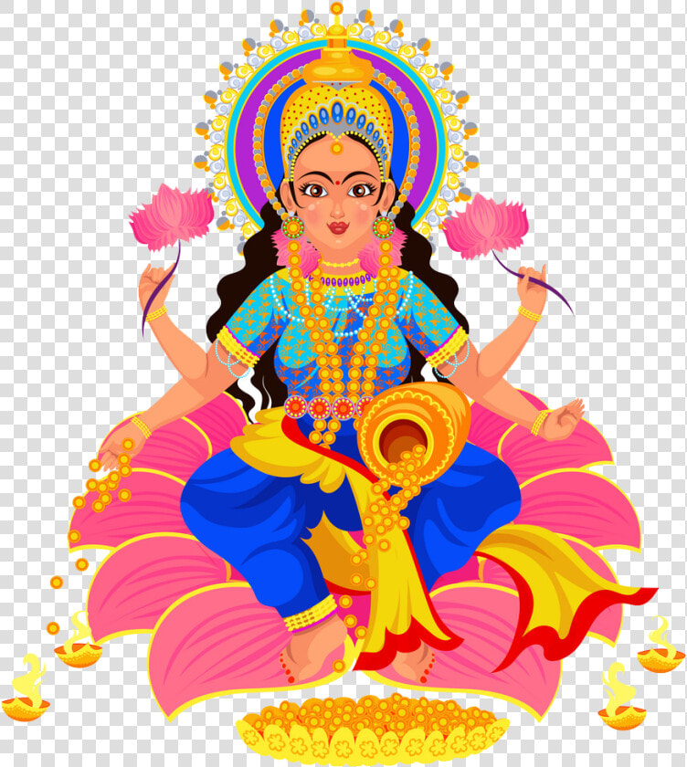 Ganesh And Lakshmi Drawing  HD Png DownloadTransparent PNG