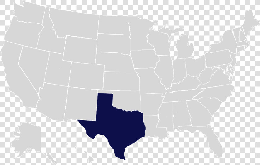 Usa Map With Texas In Blue   State 2017 Property Tax By State  HD Png DownloadTransparent PNG