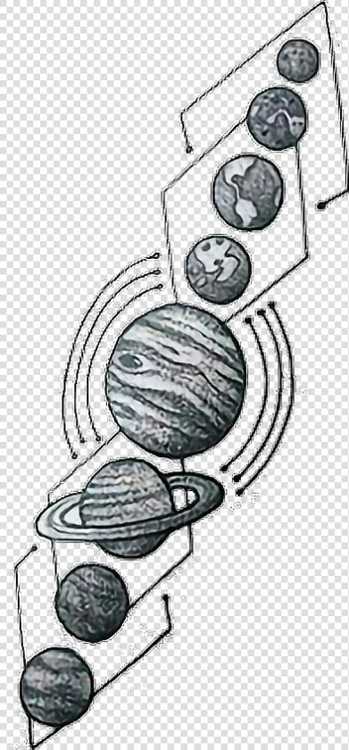  tatuaje  tattoo  planet  planeta  tumblr   Tatuajes De El Sistema Solar  HD Png DownloadTransparent PNG